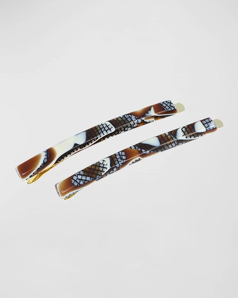 France Luxe Patterned Bobby Pin Pair 1
