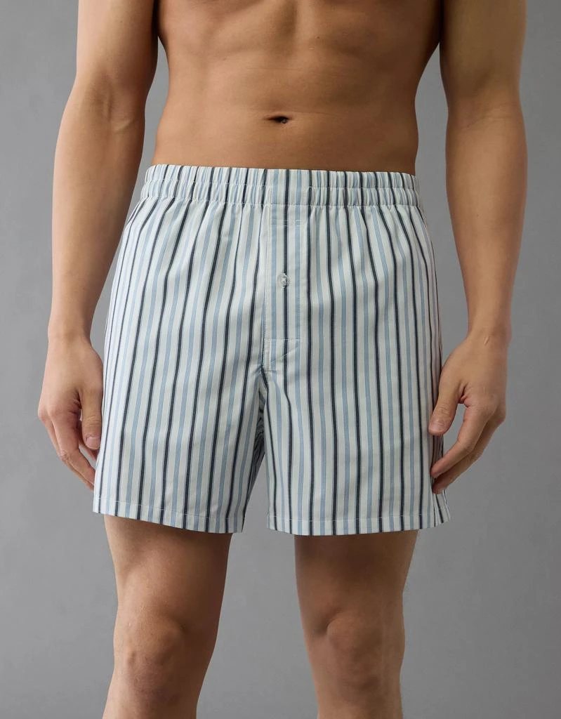 AE AEO Men's Striped Poplin Pocket Boxer Short 1