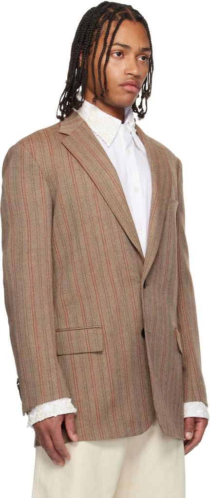 Dries Van Noten Taupe Loose Fit Blazer 2