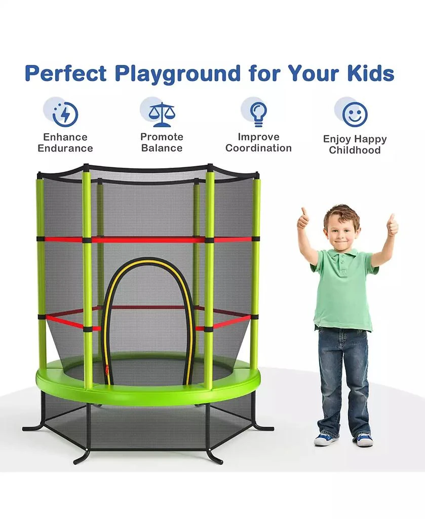 Costway 55" Kids Trampoline Bouncing Jumping Mat Recreational Trampoline 5