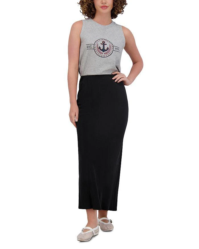 Point Brushed Straight Skirt 2