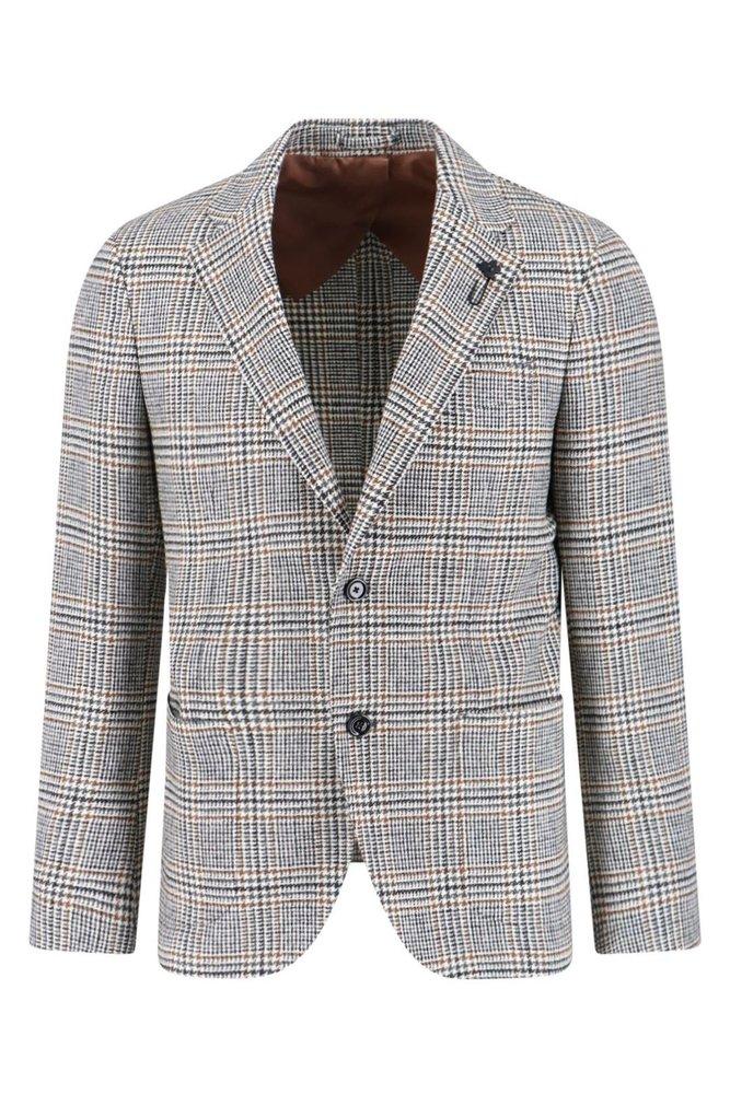 LARDINI Lardini Single-Breasted Checked Blazer