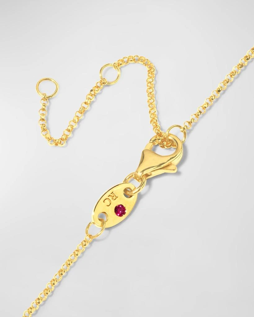 Roberto Coin Venetian Princess 18k Diamond Open Flower Necklace 5
