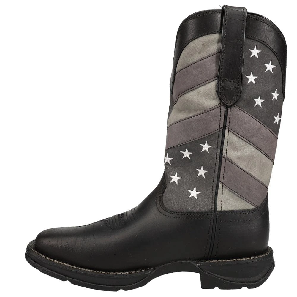 Durango Rebel Faded Flag Patriotic Square Toe Wellington Boots 3