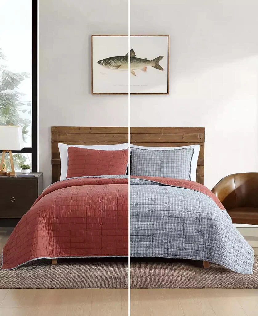 Eddie Bauer Troutdale Reversible 3 Piece Quilt Set 4