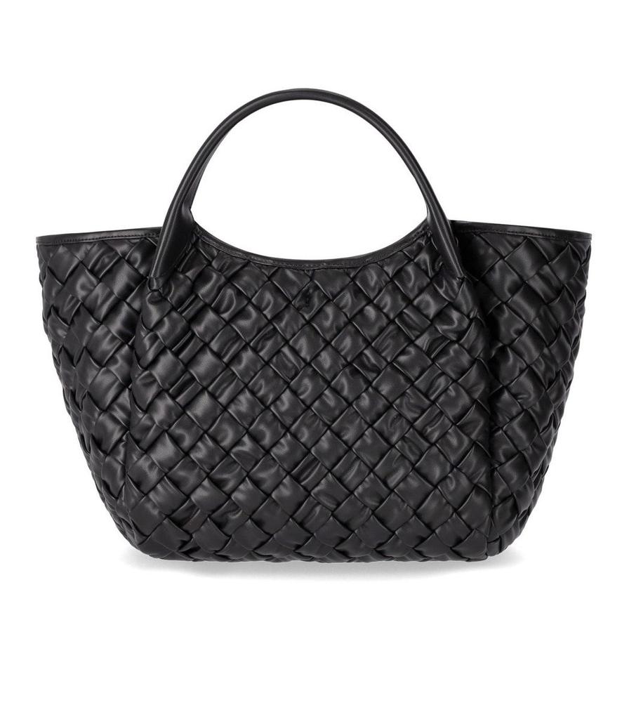 Emporio Armani Emporio Armani Black Woven Handbag