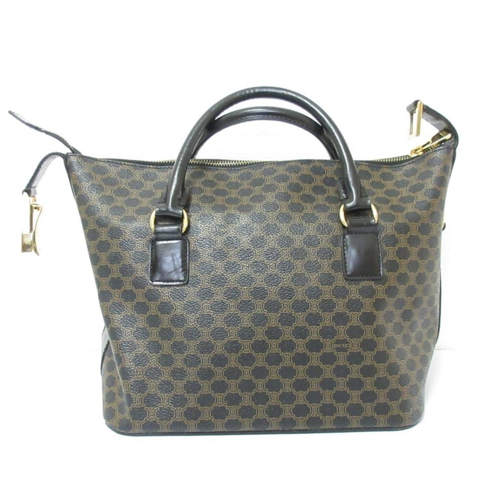 Celine Macadam  Leather Pvc Handbag (Pre-Owned)