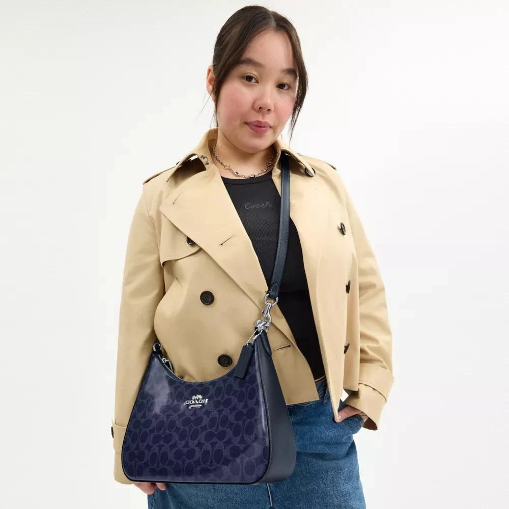 Coach Teri Hobo Bag In Signature Canvas 4