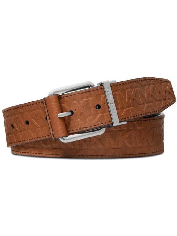 michael kors belt mens brown