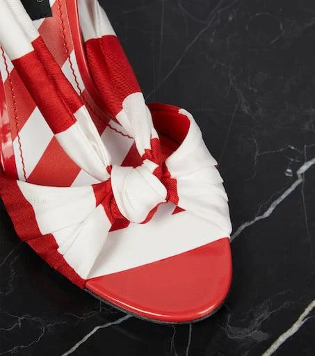 Dolce 
Gabbana Portofino 105 striped sandals 6