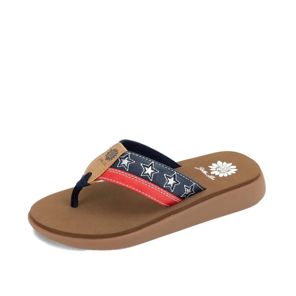 Yellow Box Women's Glade Sandal In Navy 2