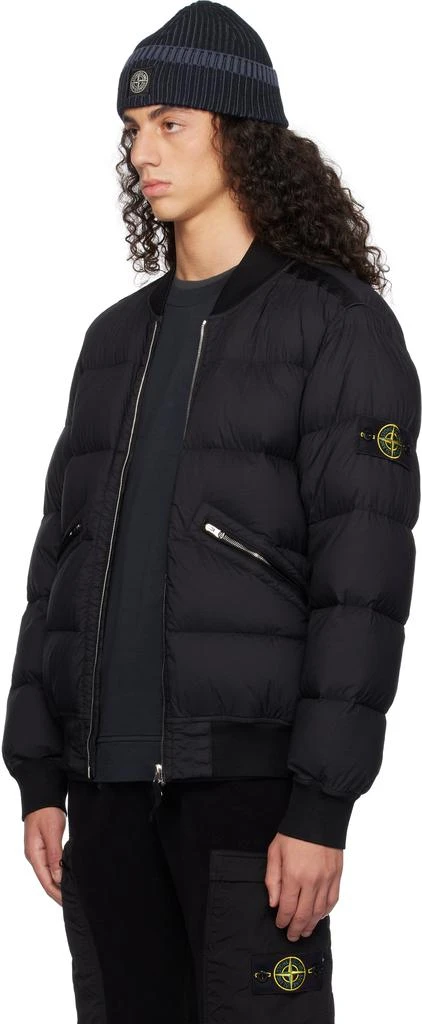 Stone Island Black Seamless Tunnel Nylon Down Jacket 4
