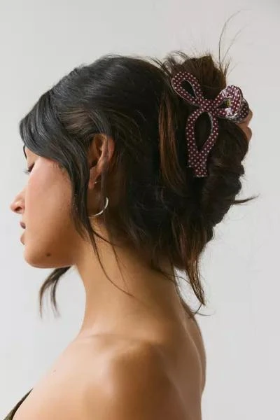 Urban Outfitters Resin Draped Bow Claw Clip 1