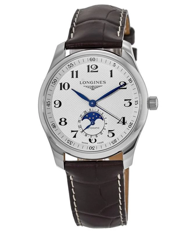 Longines Longines Master Collection Automatic 40mm Silver Dial Brown Leather Strap Men's Watch L2.909.4.78.3 1