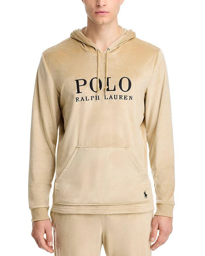Ralph Lauren Plush Velour Sleep Hoodie 2
