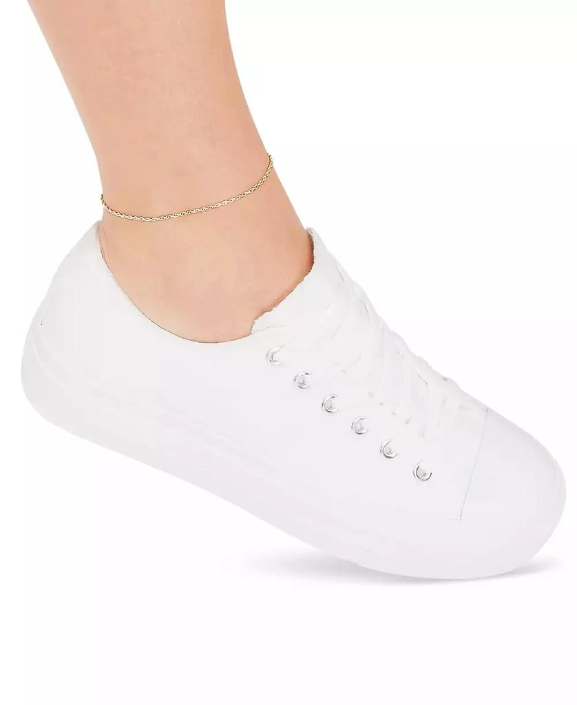 Macy's Glitter Rope Link Ankle Bracelet in 10k Gold 3