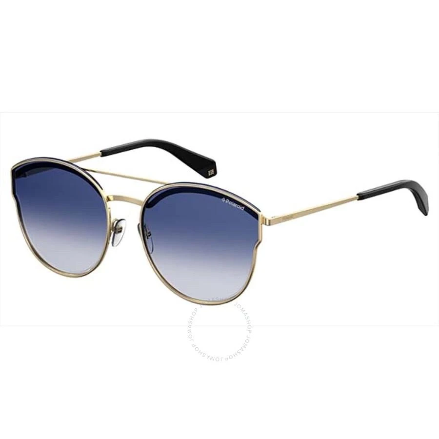 Polaroid Polarized Blue Gradient Round Ladies Sunglasses PLD 4057/S 0LKS/Z7 60 1