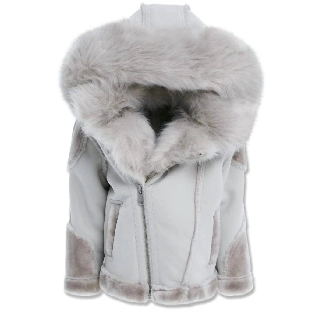 JORDAN CRAIG Jordan Craig - Boys El Jefe Shearling Moto Jacket 1