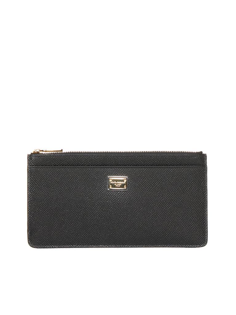 Dolce & Gabbana DOLCE & GABBANA | Large black Dauphine leather card case | Women | PZ