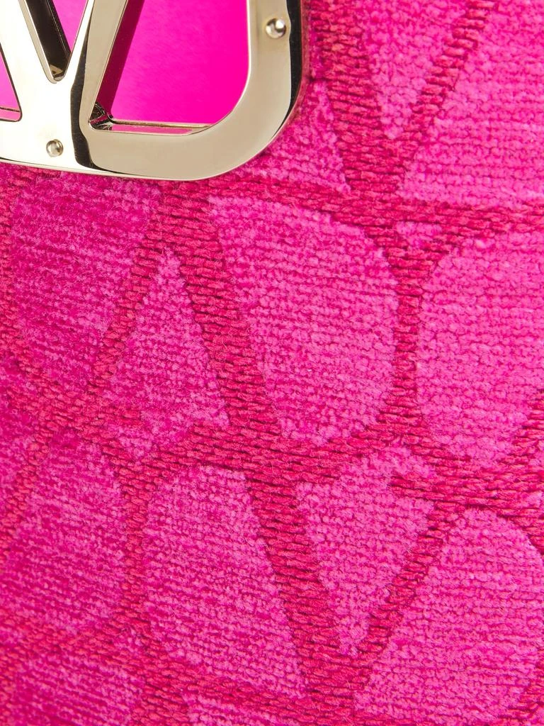 Valentino 25MM Logo-Jacquard Textile Tall Boots 6