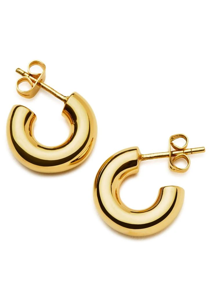 Missoma Chubby Small 18kt gold vermeil hoop earrings 3