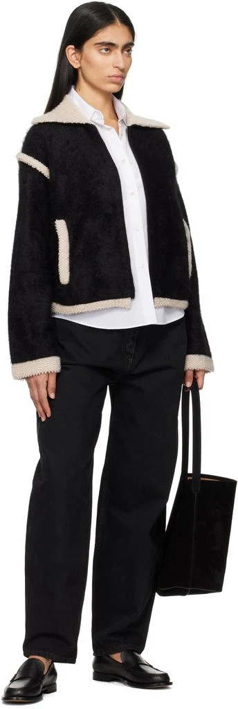 Guest in Residence Black Grizzly Bomber Jacket 4