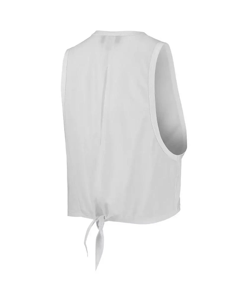 The Wild Collective Women's White Chicago White Sox Open Back Twist-Tie Tank Top 4