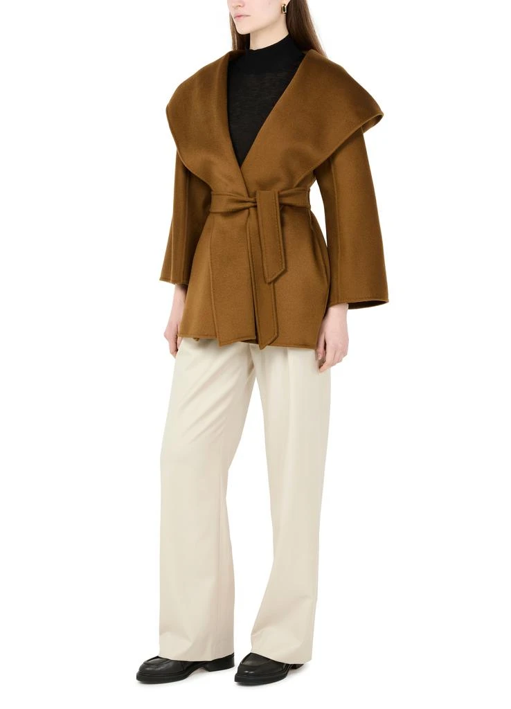 Max Mara Ocroma short belted cashmere coat 6