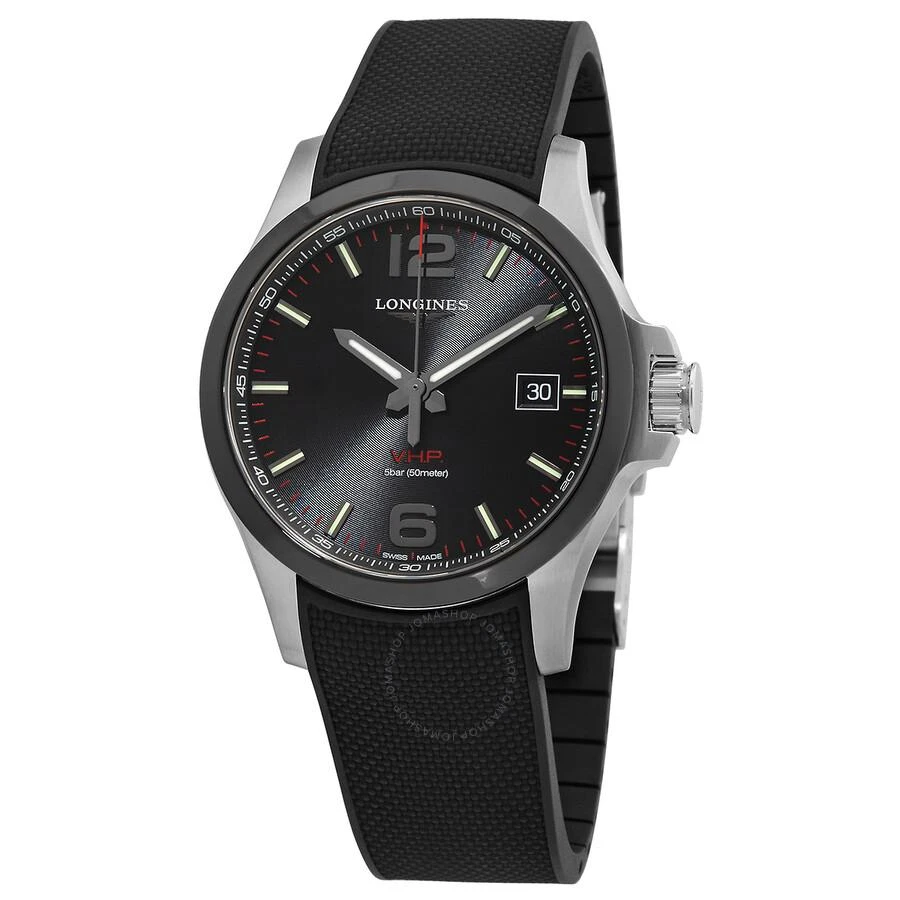 Longines Conquest Quartz Black Dial Men's Watch L37294569 1
