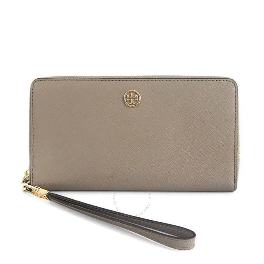 Tory Burch Grey Heron Robinson Zip Continental Wallet 1