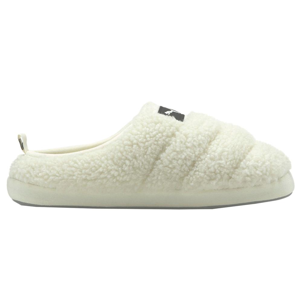 Puma Sherpa Logo Scuff Slippers