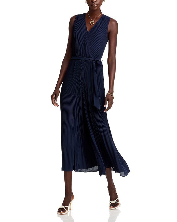 T Tahari Pleated Jumpsuit