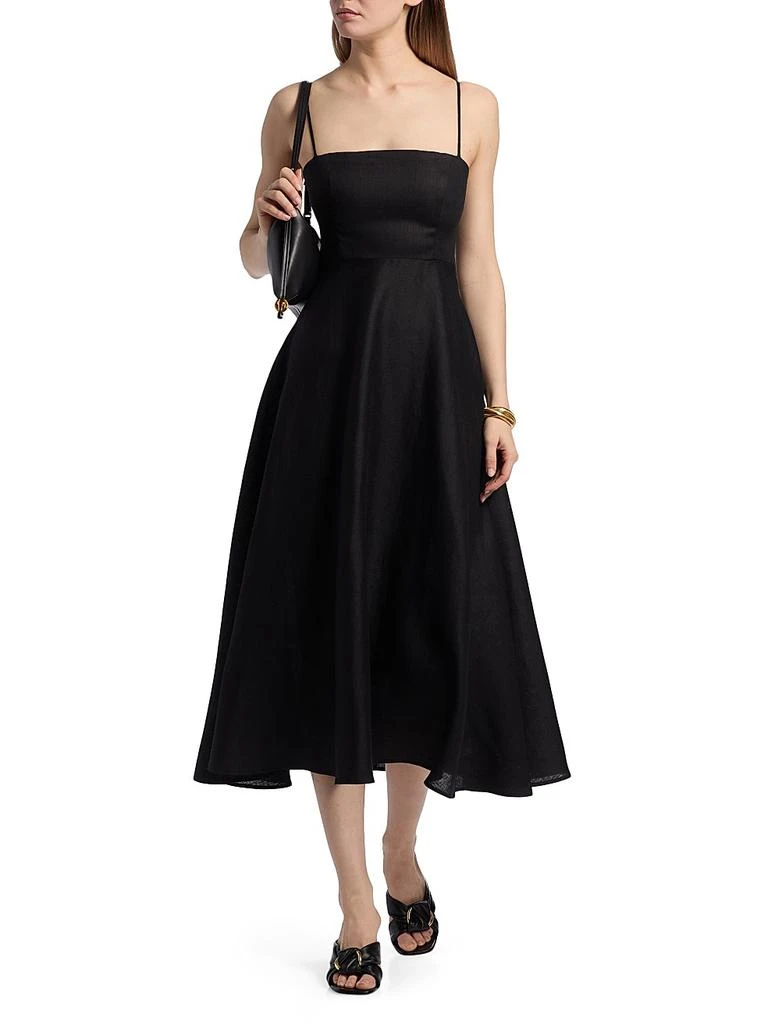 Reformation Monette Linen Midi-Dress 2