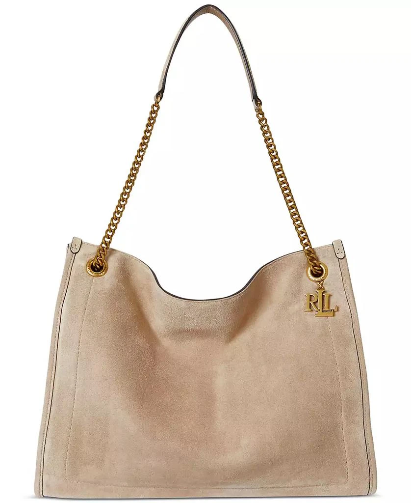 Ralph Lauren Suede Large Bradley Shopper Tote Bag 1