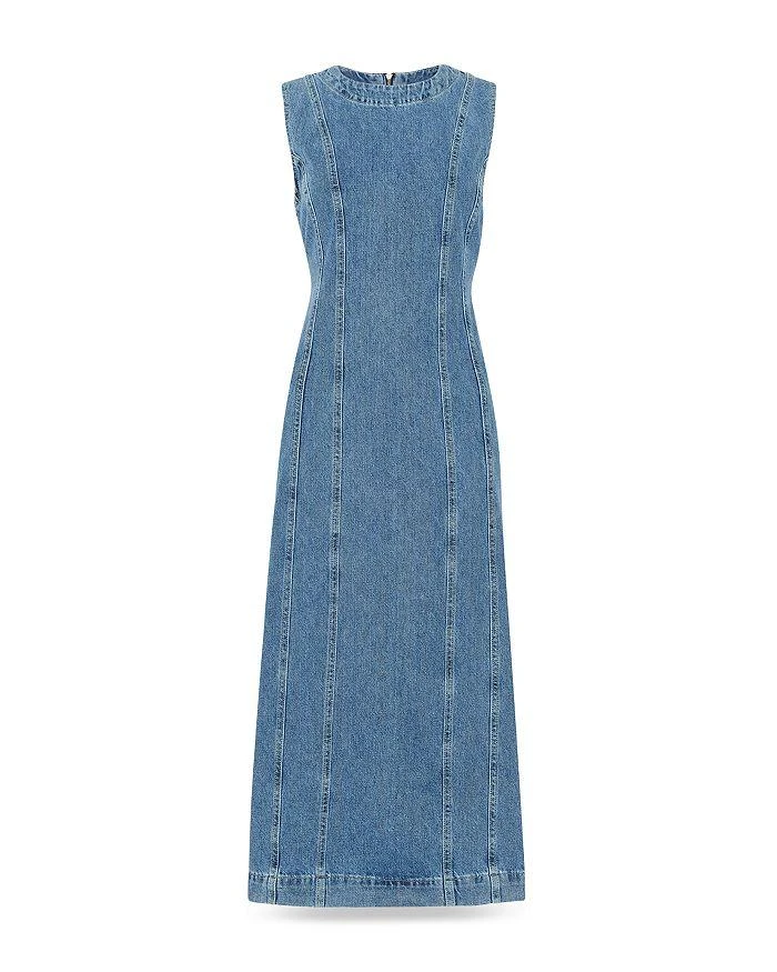 Whistles Sleeveless Denim Midi Dress 6