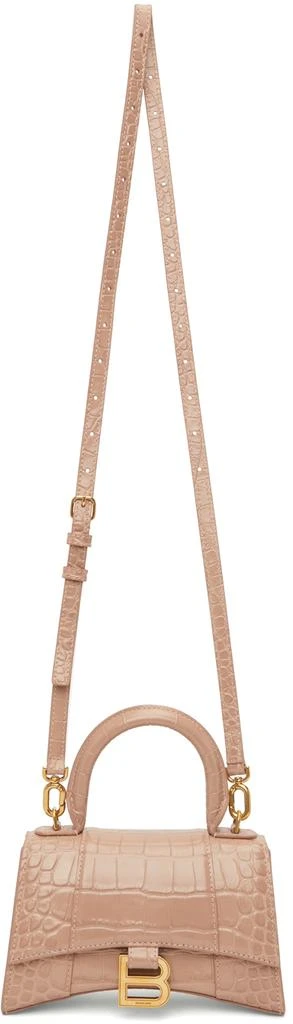 Balenciaga Beige Croc XS Hourglass Bag 1