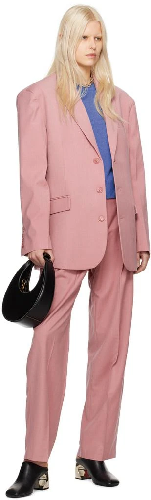 The Frankie Shop Pink Gelso Blazer 4