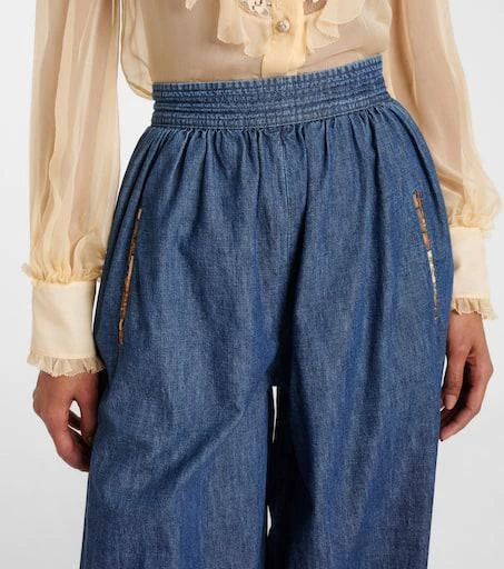 Valentino Chambray tapered pants 4