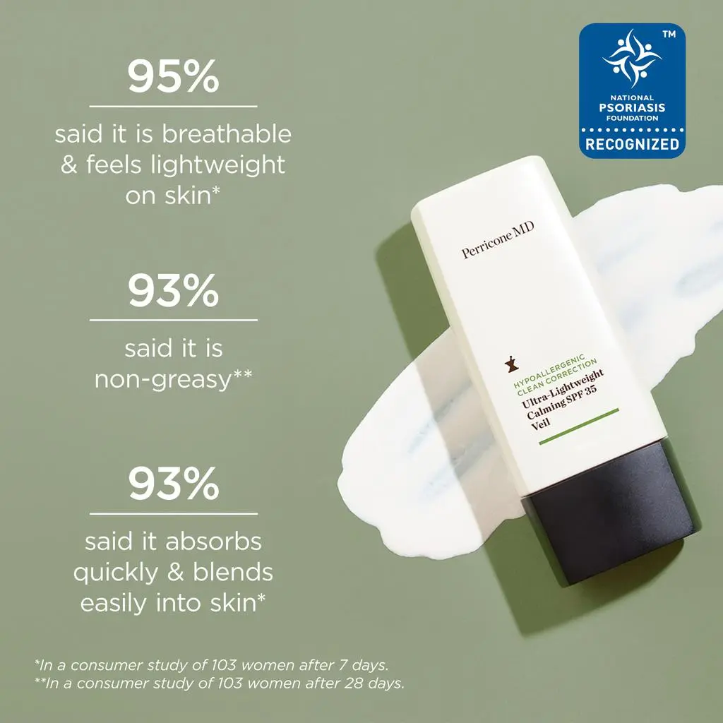 Perricone MD Hypoallergenic Clean Correction Ultra-Lightweight Calming Veil Broad Spectrum SPF 35 2