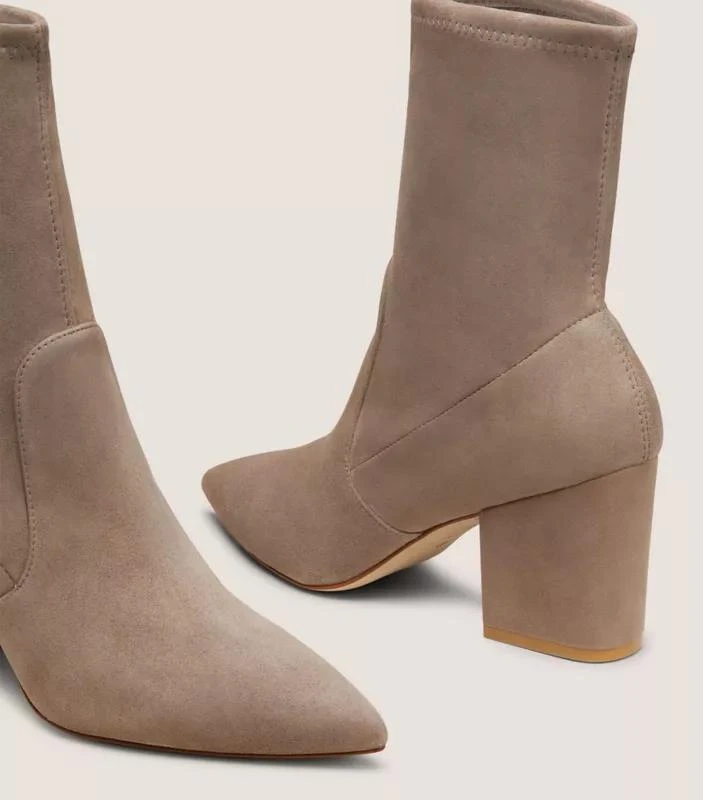 Stuart Weitzman AVENUE 75 BLOCK SOCK BOOTIE 4
