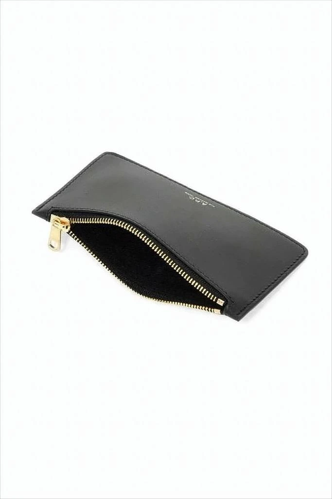 A.P.C. Rectangular Black Wallet with Zip Closure 2
