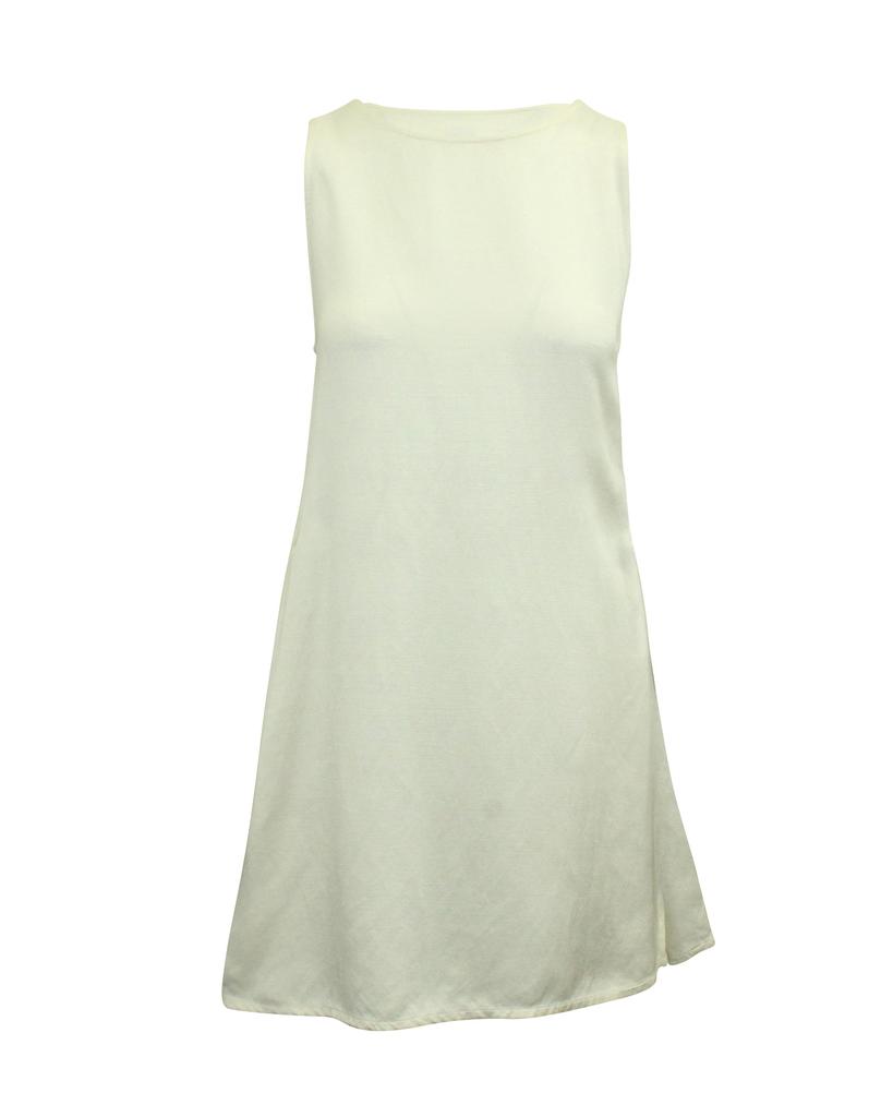 MAISON MARGIELA Maison Martin Margiela Sleeveless Mini Dress in Ivory Linen