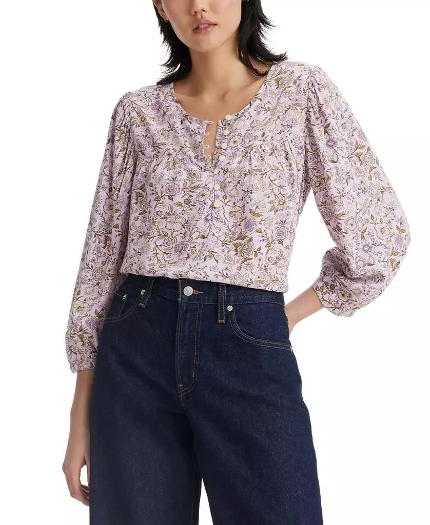 Levi's Women's Halsey 3/4-Sleeve Blouse 1