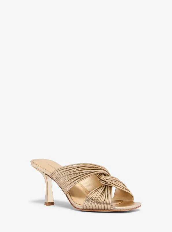 Michael Kors Alessia Metallic Mule Sandal 1