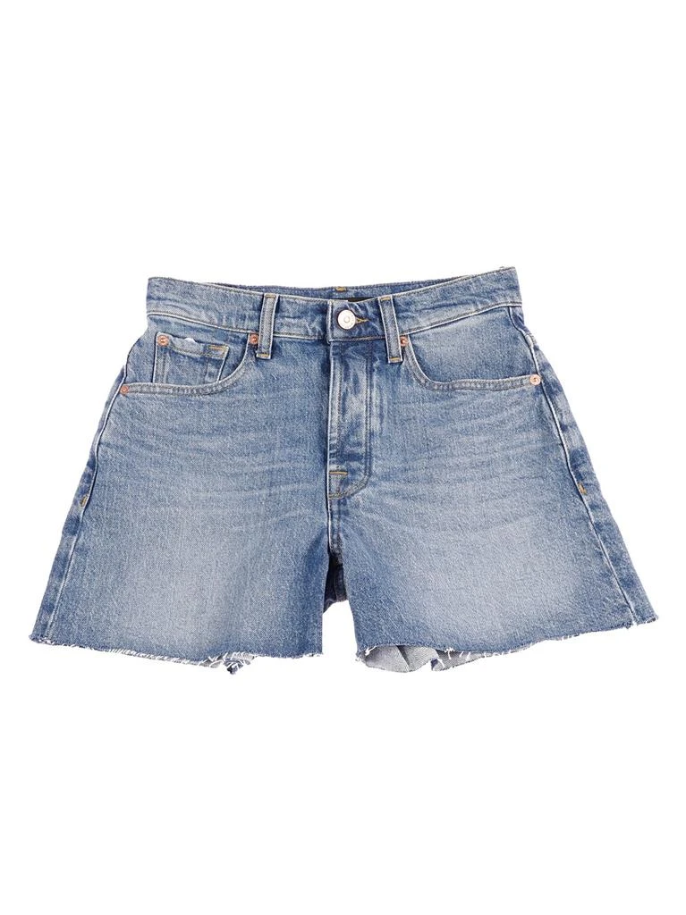 7 For All Mankind 7 For All Mankind Frayed Hem Denim Shorts