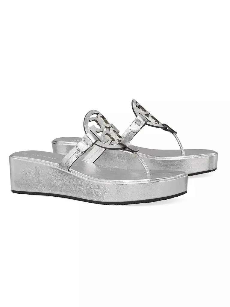 Tory Burch Miller Leather Wedge Sandals 2