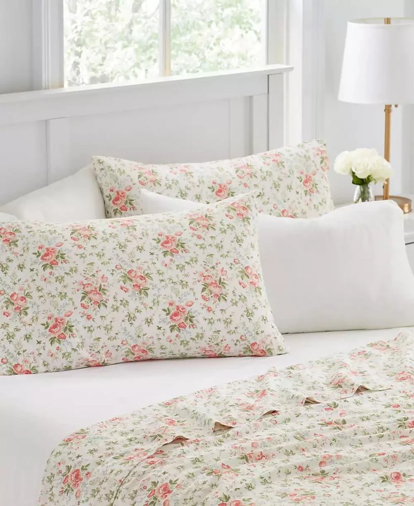 Laura Ashley Laura Ashley Marissa Cotton Percale 6-Pc. Sheet Set, Queen 3