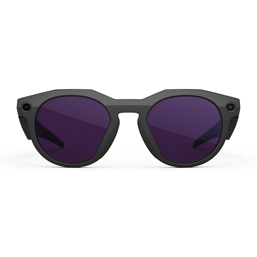 Meta Oakley Meta HSTN with Meta AI, Audio, Photo, Video Compatibility, Black Frame, Clear to Amethysts Transitions Lenses