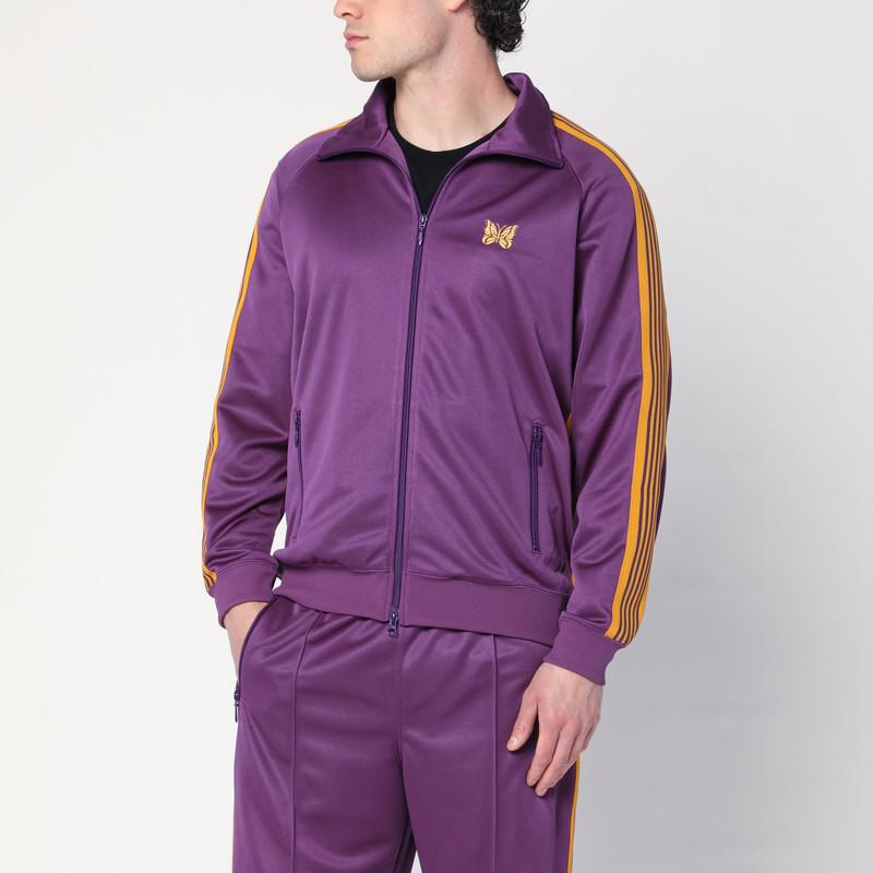 スウェット・トレーナー Needles \"Poly Smooth\" sweatshirt Purple Needles Men's Poly Smooth Crew Sweat in Dark Purple Needles
