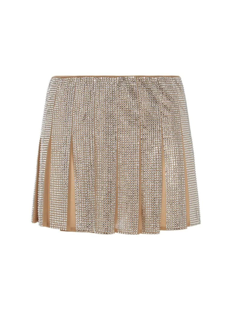GIUSEPPE DI MORABITO Embellished Pleated Mini Skirt 1